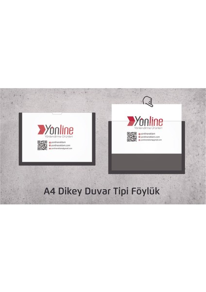 A4 Duvar ve Kapı Tipi Dikey Föylük