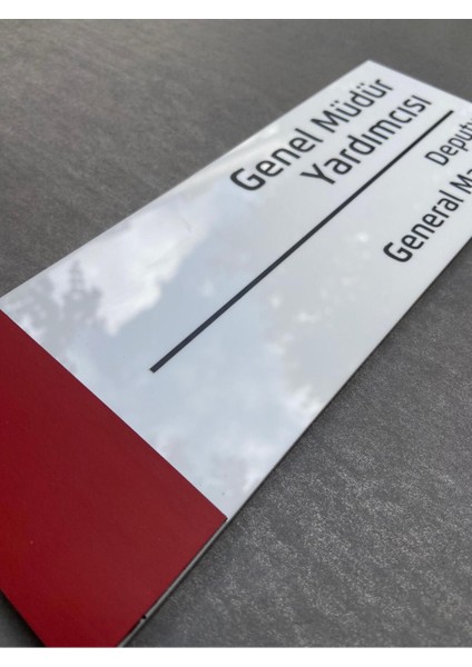 Pearl Red Serisi Kapı Isimliği Genel Müdür Yardımcısı fırsatları