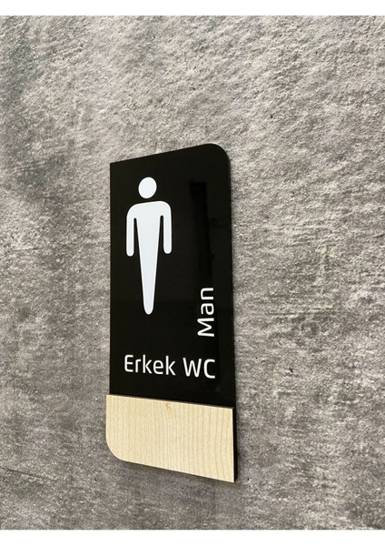 Timber Serisi Bay Wc Yönlendirme Levhası
