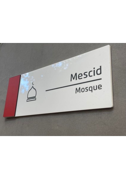Pearl Red Serisi Kapı Isimliği Mescid fiyatları