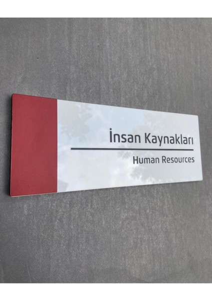 Pearl Red Serisi Kapı Isimliği Insan Kaynakları