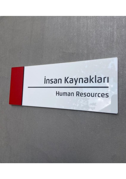 Pearl Red Serisi Kapı Isimliği Insan Kaynakları fiyatları