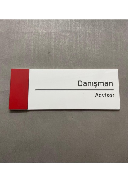 Pearl Red Serisi Kapı Isimliği Danışman