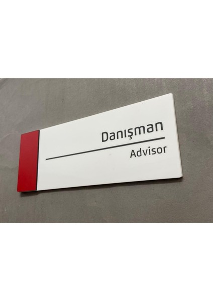 Pearl Red Serisi Kapı Isimliği Danışman modelleri