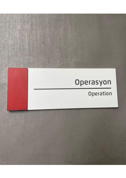 Pearl Red Serisi Kapı Isimliği Operasyon fiyatları