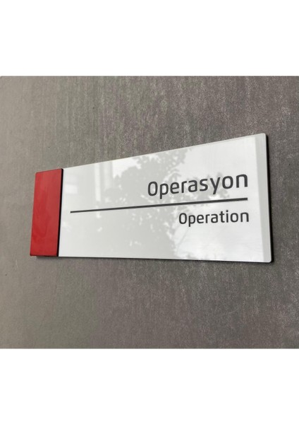 Pearl Red Serisi Kapı Isimliği Operasyon modelleri