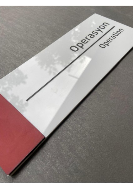 Pearl Red Serisi Kapı Isimliği Operasyon fırsatları