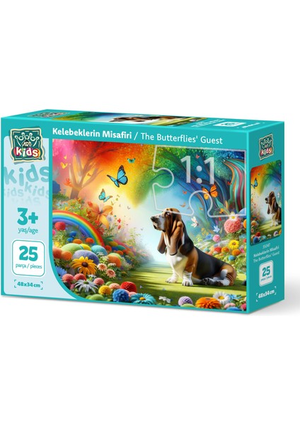 Art Çocuk Kelebeklerin Misafiri 25 Parça Puzzle