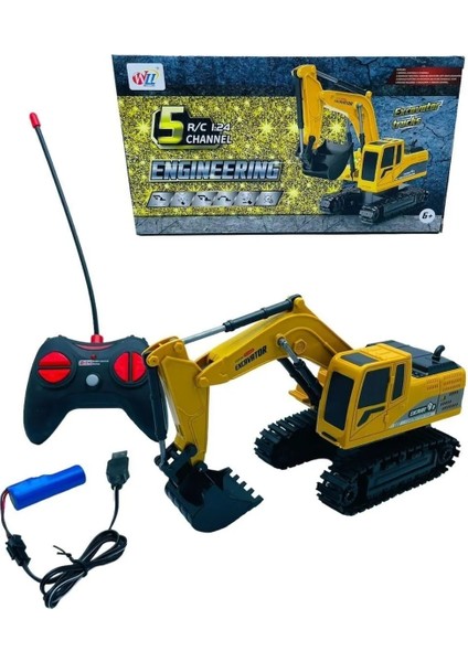Uzaktan Kumandalı Excavator Kepçe Şarjlı 1:24 Işıklı modelleri
