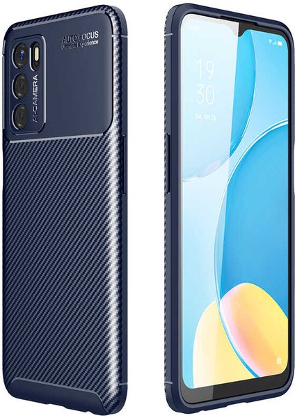 Oppo A16 Kılıf Negro Karbon Desen Silikon