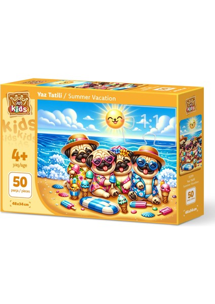 Art Çocuk Yaz Tatili 50 Parça Puzzle