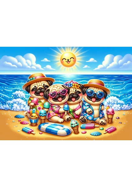 Art Çocuk Yaz Tatili 50 Parça Puzzle