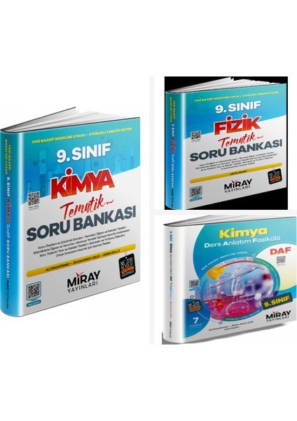 9. Sınıf Kimya Tematik Konu Özetli Soru Kitabı &