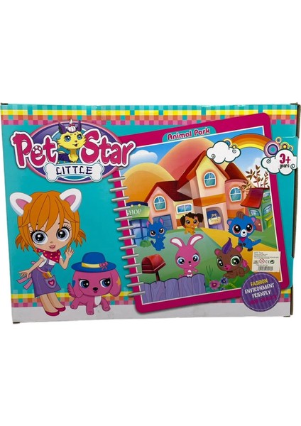 Littlest Pet Shop Neşeli Minişler Animal Park Pet Star Minişler Pembe Kuşlu Model Set 16 Parça