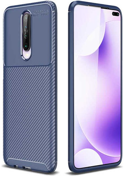 Xiaomi Poco X2 Kılıf Negro Karbon Desen Silikon