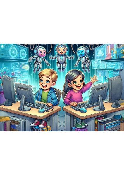 Art Çocuk Robotik Kodlama 200 Parça Puzzle