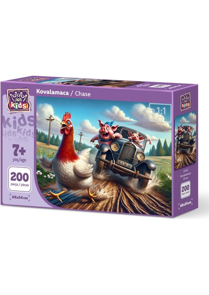 Art Çocuk Kovalamaca 200 Parça Puzzle