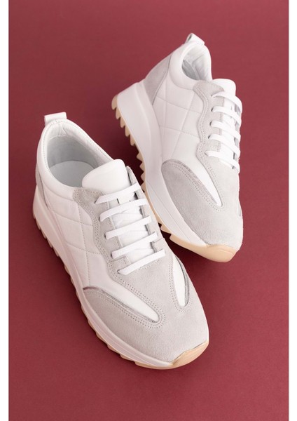 Deri Rahat Günlük Ayakkabı PKR.915 - Beyaz - 38 fiyatları