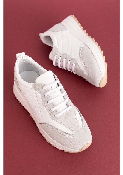 Deri Rahat Günlük Ayakkabı PKR.915 - Beyaz - 38 modelleri