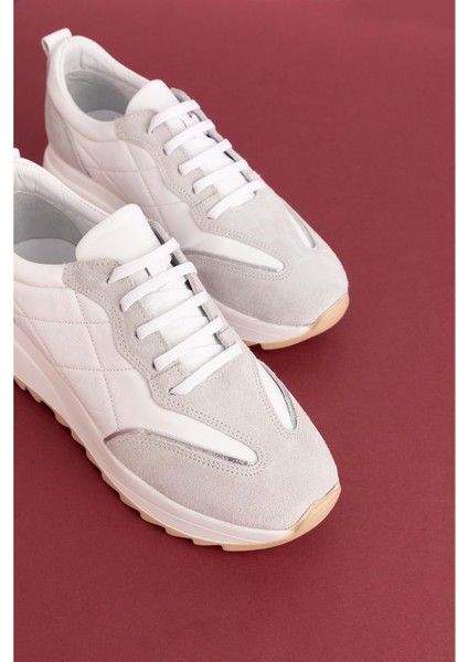 Deri Rahat Günlük Ayakkabı PKR.915 - Beyaz - 38 indirimleri