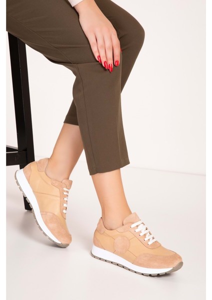 Içi Dışı Deri Anatomik Taban Spor Ayakkabı GND.20710 - Bej - 37 fiyatları