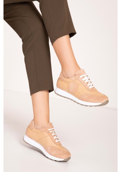 Içi Dışı Deri Anatomik Taban Spor Ayakkabı GND.20710 - Bej - 37 modelleri