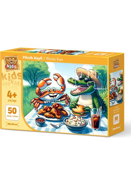 Art Çocuk Piknik Keyfi 50 Parça Puzzle