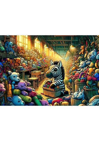 Art Çocuk Oyuncak Fabrikası 100 Parça Puzzle