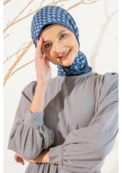 Kadın Lale Desen Soft Eşarp