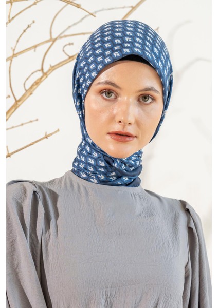 Kadın Lale Desen Soft Eşarp