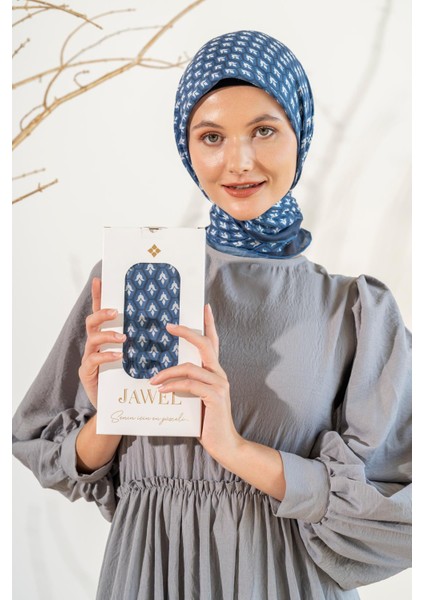 Kadın Lale Desen Soft Eşarp