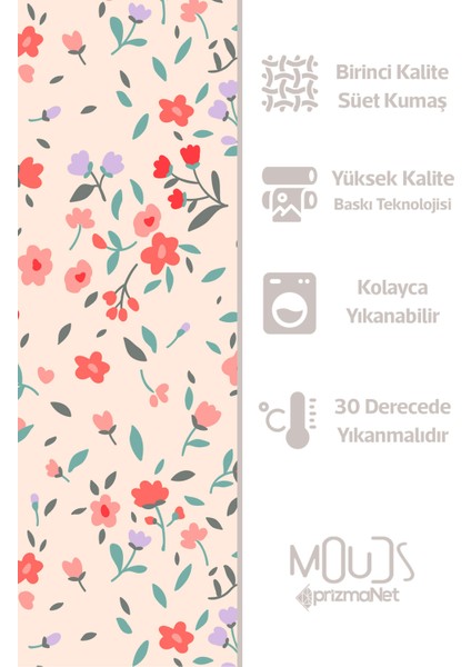 Çift Tarafı Baskılı Miniso Desenli Tekli Süet Kırlent Kılıfı modelleri