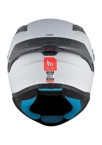 Helmets mt Targo S FF106B Solid A0 Matt Pearl White Full Face Motosiklet Kaskı indirimleri