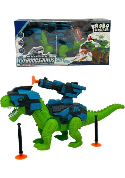 Mechanic Tyrann Osaurus Dinazor Robot Vantuz Dart Atan Sesli Işıklı Oyucak