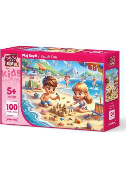 Art Çocuk Plaj Keyfi 100 Parça Puzzle