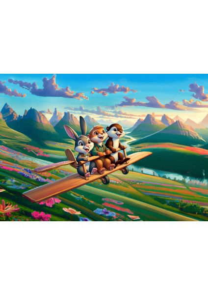 Art Çocuk Haylaz Pilotlar 100 Parça Puzzle