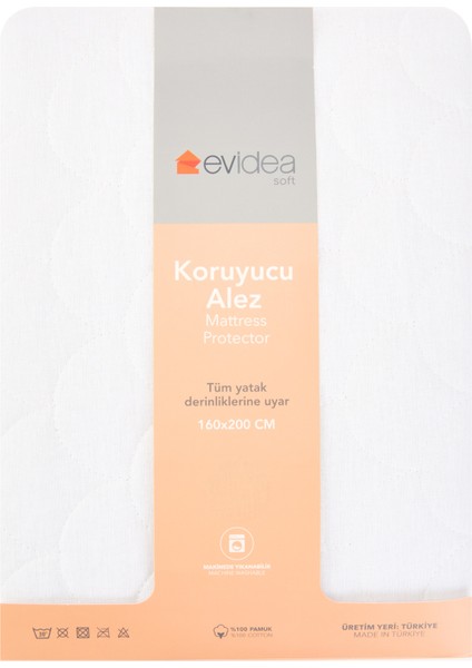 Soft Dalga Kapitoneli Fitted Çift Kişilik Alez - Beyaz - 160X200 cm indirimleri