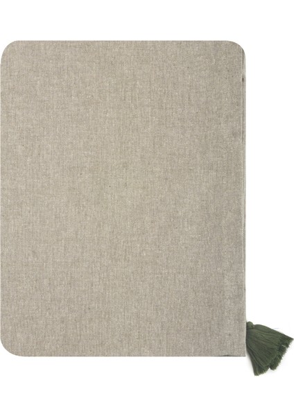 Soft Tuch Püsküllü Masa Örtüsü - Yeşil - 150X220 cm