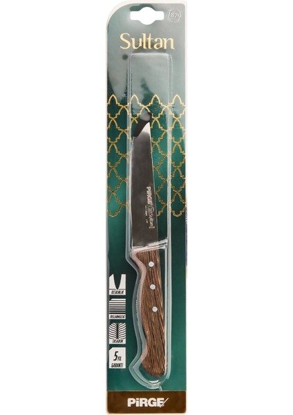Sultan Venge Mutfak Bıçağı - Kahverengi - 13 cm fırsatları