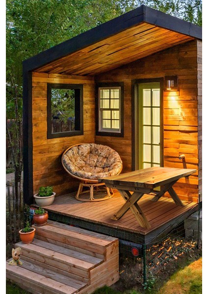 Ahşap Orta Sehpa Bahçe / Balkon / Mutfak Masası