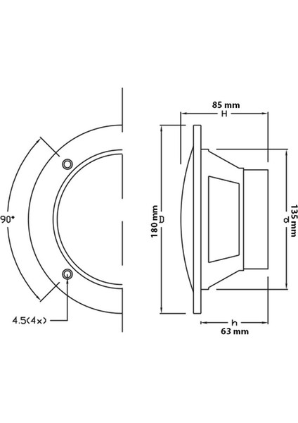 Marin Hoparlör Beyaz 16.5 cm 120 Watt