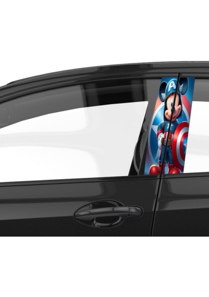 Araba Etiketleri, Tuning Kaplama, Direk Folyosu - Mickey Mouse Kaptan America fırsatları