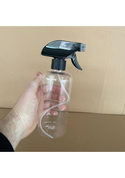 Siyah Tetik Spreyli Uzun Silindir Plastik Şişe - Spreyli Plastik Şişe 500 ml x 4 Adet fiyatları