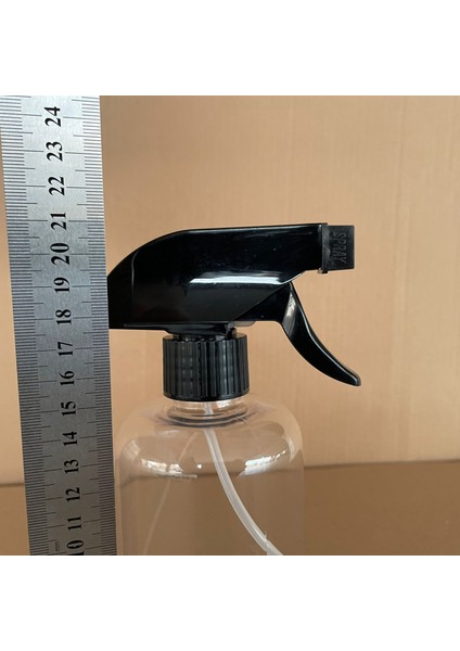 Siyah Tetik Spreyli Uzun Silindir Plastik Şişe - Spreyli Plastik Şişe 500 ml x 4 Adet modelleri
