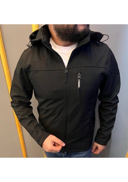Su ve Rüzgar Geçirmez Softshell Mont