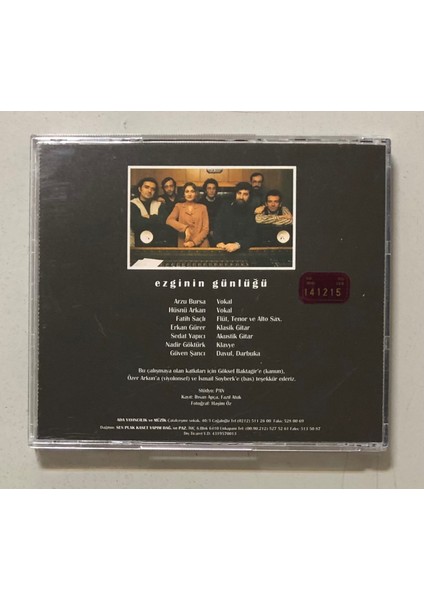 Ezginin Günlüğü Oyun CD (Orjnal Dönem Baskı Cd)