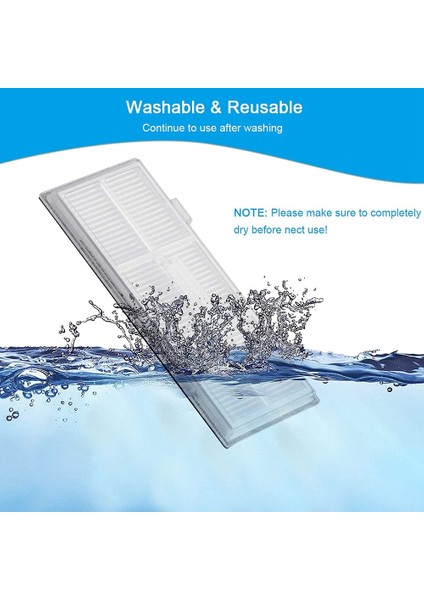 Xiaomi Roborock S7 / T7S Plus Elektrikli Süpürge Yedek Parça Aksesuarları Için 4 Paket Yedek Filtre (Yurt Dışından) fiyatları