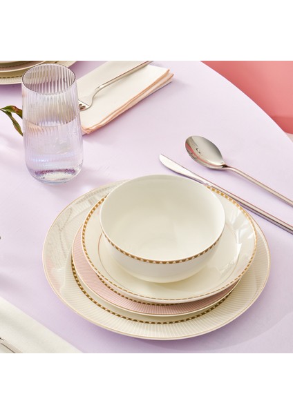 Elegance Bone Moonlight 24 Parça 6 Kişilik Yemek Takımı