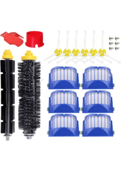 Irobot Roomba 671/692 Robotlu Süpürge Aksesuarları Için Yedek Parçalar Ana Fırça Yan Fırça Hepa Filtre (Yurt Dışından)