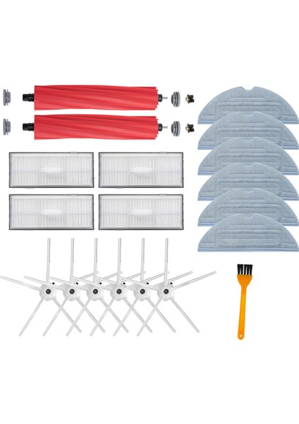 Ana Fırça Hepa Filtre Paspas Bezi Yan Fırça Xiaomi Roborock T7S T7 Artı T7SPLUS S7 Paspas Bez Bez Yedek Parça (Yurt Dışından)